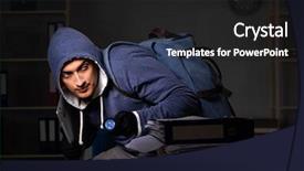  Presentation with personal data - Amazing theme having personal data in identity theft backdrop and a dark gray colored foreground