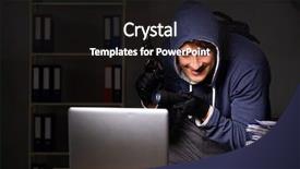  Presentation with personal data - Cool new slides with personal data in identity theft backdrop and a dark gray colored foreground