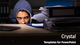  Presentation with personal data - Audience pleasing theme consisting of personal data in identity theft backdrop and a wine colored foreground