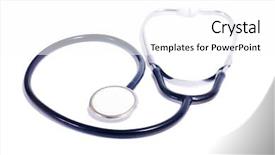  Presentation with instrument - Audience pleasing presentation consisting of personal diagnostic instrument stethoscope backdrop and a white colored foreground