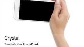  Presentation with smart - Slide set enhanced with personal digital assistant - using smart phone background and a  colored foreground