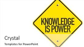  Presentation with knowledge - Audience pleasing PPT theme consisting of personal effectiveness - knowledge is power sign isolated backdrop and a white colored foreground