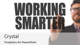  Presentation with personal - Amazing PPT layouts having personal effectiveness - working smarter backdrop and a white colored foreground