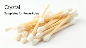  Presentation with personal - Cool new theme with personal hygene - cotton sticks backdrop and a pink colored foreground