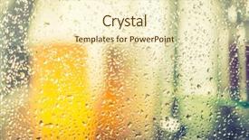  Presentation with water - Beautiful slides featuring personal hygiene - shower while running water filtered backdrop and a cream colored foreground