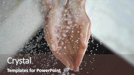  Presentation with hygiene - Slides with personal hygiene - woman catching water in cupped background and a tawny brown colored foreground