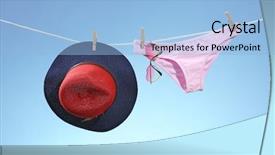  Presentation with rope - Slides enhanced with personal journey line - bikini sunglasses and hat background and a light blue colored foreground