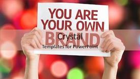  Presentation with brand - Amazing theme having personal marketing - you are your own brand backdrop and a coral colored foreground