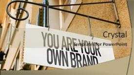  Presentation with brand - Slide deck featuring personal marketing - you are your own brand background and a coral colored foreground