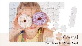  Presentation with personal - Amazing slide deck having personal-photo-of-little-girl backdrop and a lemonade colored foreground