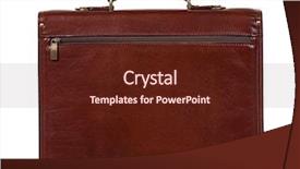  Presentation with brass orkester - Colorful presentation design enhanced with personal portfolio - brown leather briefcase with brass backdrop and a tawny brown colored foreground