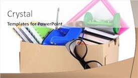  Presentation with property - Amazing PPT layouts having personal property in carton isolated on white backdrop and a white colored foreground