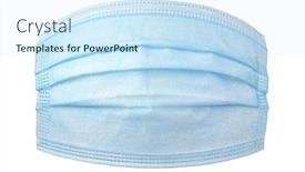  Presentation with medical ppe - Audience pleasing presentation theme consisting of personal-protective-equipment-ppe-medical backdrop and a cool aqua colored foreground