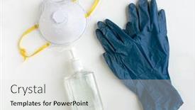  Presentation with personal protective equipment - PPT theme with personal-protective-equipment-with-niosh background and a light gray colored foreground