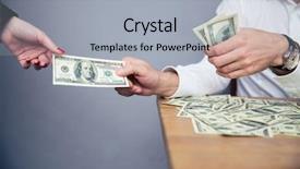  Presentation with personal - Cool new PPT layouts with personal selling - closeup image of a male backdrop and a  colored foreground