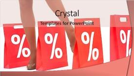  Presentation with personal - PPT theme with personal shopper - legs of lady standing background and a  colored foreground