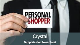  Presentation with personal - Presentation theme enhanced with personal shopper background and a  colored foreground
