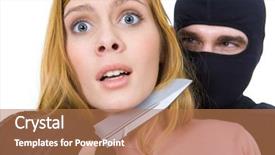  Presentation with holding hands - Beautiful theme featuring personal threat - image of pretty woman horrified backdrop and a coral colored foreground