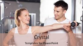  Presentation with lifting people up - Beautiful slide set featuring  backdrop and a  colored foreground.