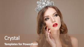  Presentation with bride - Presentation theme with personal wealth - portrait of beautiful bride wedding background and a coral colored foreground