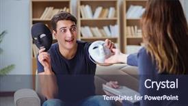  Presentation with psychology - Theme having personality disorder - man attending psychology therapy session background and a wine colored foreground