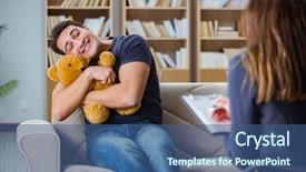  Presentation with personality - Cool new theme with personality disorder - patient visiting psychiatrist doctor backdrop and a ocean colored foreground