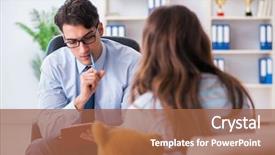  Presentation with psychiatrist - PPT theme with personality disorder - patient visiting psychiatrist doctor background and a red colored foreground