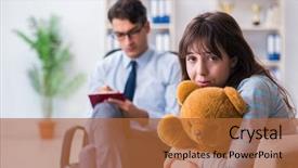  Presentation with personality - Audience pleasing presentation consisting of personality disorder - patient visiting psychiatrist doctor backdrop and a red colored foreground