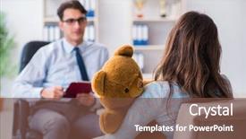  Presentation with psychiatrist - Beautiful slide deck featuring personality disorder - patient visiting psychiatrist doctor backdrop and a tawny brown colored foreground