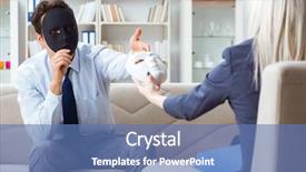  Presentation with psychiatrist - PPT theme featuring personality disorder - young man visiting psychiatrist doctor background and a teal colored foreground