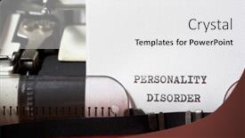  Presentation with personality - Presentation consisting of personality-disorder-phrase-written background and a white colored foreground