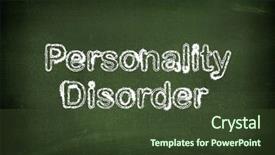  Presentation with personality - PPT layouts having personality disorder written on blackboard background and a  colored foreground