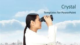  Presentation with swim against the current - Audience pleasing slide deck consisting of personality profile - architect coworkers reviewing blueprints backdrop and a light blue colored foreground