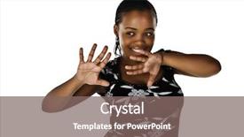  Presentation with lactation young woman breastfeeding - Slides consisting of personality profile - young african woman casual dressed background and a gray colored foreground