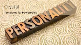  Presentation with personality - Beautiful theme featuring personality-word-in-vintage-letterpress backdrop and a lemonade colored foreground