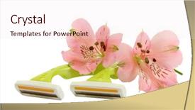  Presentation with white flowers - Amazing PPT theme having a retro a motor backdrop and a  colored foreground.