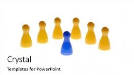  Presentation with play - Amazing presentation theme having personnel department - play figures with symbol content backdrop and a white colored foreground
