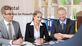  Presentation with 30 60 90 job interview - Audience pleasing PPT theme consisting of personnel file - job applicants having interview backdrop and a coral colored foreground