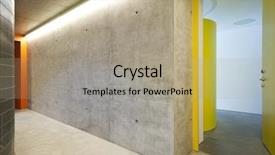  Presentation with flat - PPT layouts having perspective - door of entry a flat background and a coral colored foreground