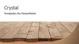  Presentation with yellow wood texture and - Presentation theme enhanced with perspective - wooden board for background background and a white colored foreground