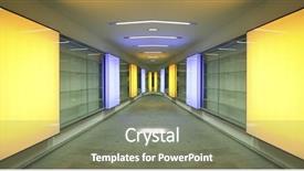  Presentation with cognitive perspective - Slides with perspective of alleyway with square background and a gray colored foreground