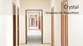  Presentation with cognitive perspective - Amazing slide deck having the corridor and doorframe backdrop and a lemonade colored foreground