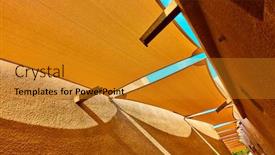  Presentation with uae - Beautiful presentation design featuring perspective-of-traditional-arabian-street backdrop and a gold colored foreground