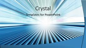  Presentation with high technology - PPT theme consisting of perspective wide angle view background and a light blue colored foreground