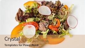  Presentation with olive oil - Cool new slides with perssimon fruit - fresh tasty persimmon salad backdrop and a yellow colored foreground