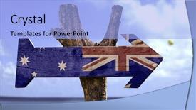  Presentation with australia - Audience pleasing slides consisting of perth - australia wooden sign backdrop and a light blue colored foreground