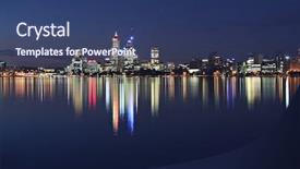  Presentation with swan ganz catheter - Beautiful slides featuring perth skyline from swan river backdrop and a ocean colored foreground