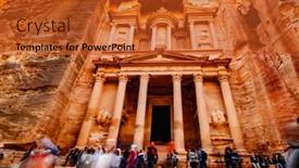  Presentation with petra - Slide set consisting of pertra-jordan-29-march-2019 background and a red colored foreground