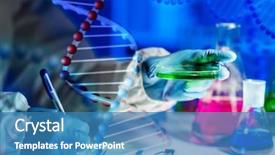  Presentation with making medicine - Beautiful slide deck featuring perty - science chemistry medicine and people backdrop and a teal colored foreground