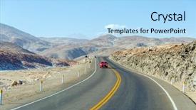  Presentation with highway - Audience pleasing PPT layouts consisting of peru - road from pan-american highway to arequipa backdrop and a light blue colored foreground